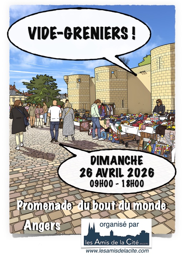 Vide greniers des Amis de la cite le 26 avril 2026